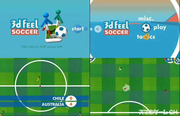 3d Feel Soccer : チルト&タップ