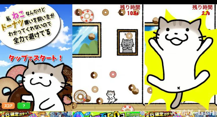 私ねこなんだけどドーナツ嫌いを飼い主がわかってくれないので全力で避けてる