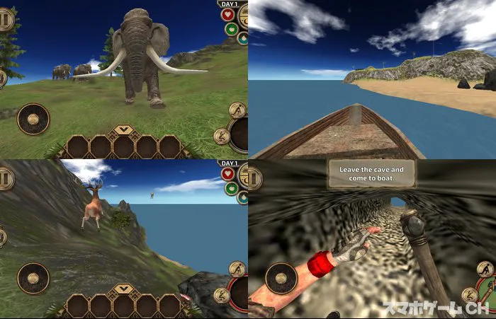 3D島でのサバイバル森