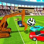 サッカーサッカーカーリーグアイコン