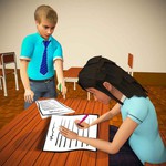 バーチャルスクールキッドチート3Dアイコン