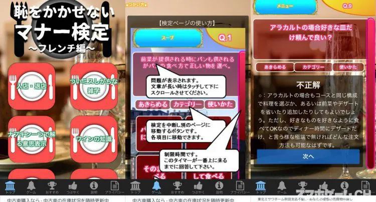 恥をかかせない大人の雑学テーブルマナーの一般常識検定